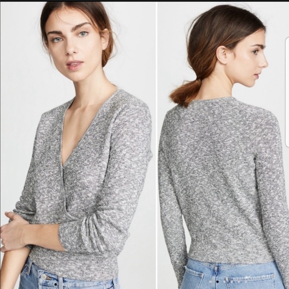 Madewell Sweaters - New Madewell Wrap-front Pullover Sweater Sz M
